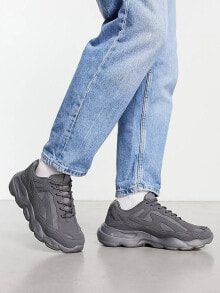 Мужская обувь aSOS DESIGN trainers in grey with chunky sole