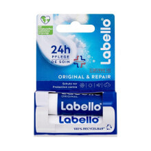 Купить средства для ухода за кожей губ Labello: Labello Original + Repair 24h Moisture Lip Balm 4,8 g lippenbalsam unisex Lippenbalsam Original Care 4,8 g + Lippenbalsam Med Repair 4,8 g