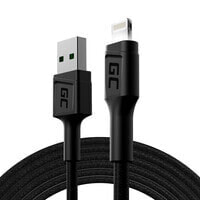 Green Cell KABGC12 - 2 m - Lightning - USB A - Male - Male - Black