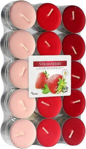 Teekerze Erdbeere 30 St. - Bispol Strawberry Scented Candles