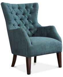 Купить товары для дома Madison Park: Кресло с лампой и пуфиком Madison Park Hannah Button Tufted Wing Accent Chair