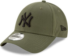 Мужская бейсболка зеленая бейсбольная с логотипом New Era 9FORTY New York Yankees Baseball Cap MLB League Essential - Navy Blue