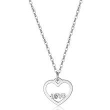Ювелирные колье necklace with heart pendant and inscription LOVE Pretty SPE02 (chain, pendant)