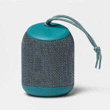 Cylinder Portable Bluetooth Speaker With Strap - heyday Teal