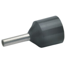 Klauke 43210, Штыревой контакт, прямой, папа, черный, медь, полипропилен (PP), 1,5 мм²