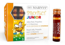 Витамины и БАДы для детей marnys Protect Junior Детский концентрат с прополисом, маточным маточным молочком и комплексом витаминов 20х10 мл