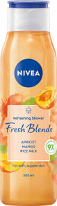 Nivea Fresh Blends Apricot, Mango, Rice Milk Освежающий гель для душа с ароматом с абрикосом,манго и рисовым молоком 300 мл