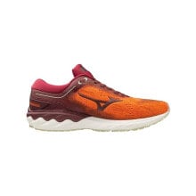 Мужская спортивная обувь для бега Мужские кроссовки спортивные для бега красные текстильные низкие Mizuno Wave Skyrise