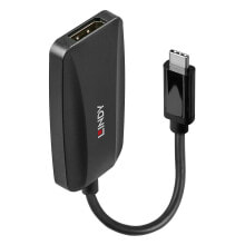 Lindy 43337 видео кабель адаптер 0,13 m USB Type-C DisplayPort Черный