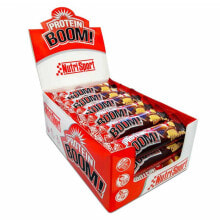 Протеиновые батончики и перекусы NUTRISPORT Protein Boom 13g 24 Units Chocolate And Peanut Energy Bars Box