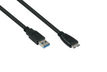 UK30P-AMB-005S - 0.5 m - USB A - Micro-USB B - USB 3.2 Gen 1 (3.1 Gen 1) - 5000 Mbit/s - Black