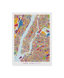 Trademark Global michael Tompsett New York City Street Map II Canvas Art - 20