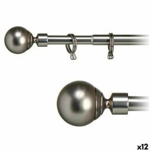 Curtain Bar Ball Extendable Silver Iron (5 x 181 x 5 cm) (12 Units)