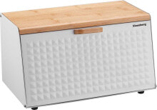 Хлебницы и корзины для хлеба klausberg wooden and steel bread box (KB-7468)