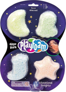 Learning Resources Playfoam, Masa piankowa fluorescencyjna 4 kol.