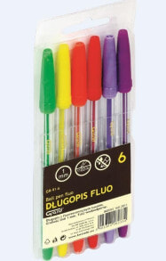 Письменная ручка Grand DĹ‚ugopis 6 kolorĂłw Fluo GR-91