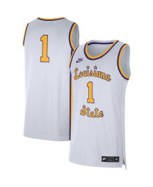 Nike men's #1 White LSU Tigers Replica Basketball Jersey