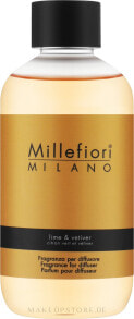 Nachfüller für Raumerfrischer - Millefiori Milano Natural Lime & Vetiver Diffuser Refill