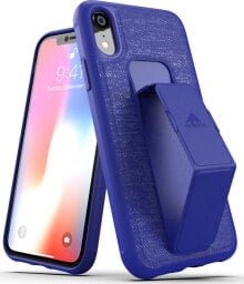 чехол силиконовый синий iPhone XR adidas