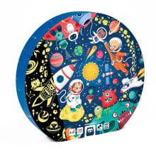 EUREKAKIDS Giant 100-piece glow-in-the-dark spherical puzzle - solar system adventure