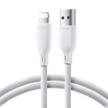 Купить кабели и провода для строительства joyroom: Белый кабель для iPhone joyroom Multi-Color Series SA34-AL3 USB-A / Lightning 3A 1м