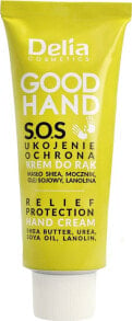 Delia Cosmetics Good Hand S.O.S Защитный крем для рук с маслом ши, мочевиной, соевым маслом, ланолин 75 мл