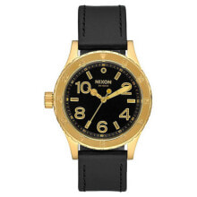 Мужские наручные часы с ремешком мужские наручные часы с черным кожаным ремешком Nixon A467-513-00 ( 38 mm)