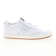 Купить белые мужские кроссовки Saucony: Saucony Jazz Court S70555-22 Mens White Leather Lifestyle Sneakers Shoes 9