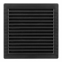 Ventilation grille EDM 87730 Anthracite 17 x 17 cm Mosquito net