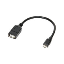 LogiLink AA0035 USB кабель 0,2 m 2.0 Micro-USB B USB A Черный