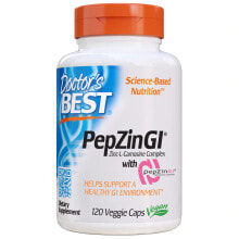 Слабительные, диуретики и средства для очищения организма doctor's Best PepZin GI Zinc-L-Carnosine Complex Комплекс цинк-L-карнозина для здоровья пищеварительной системы 120 вегетарианских капсул