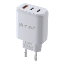 MUVIT FOR CHANGE QC 3.0 18W + PD 65W + PD20W USB-A And USB-C Wall Charger