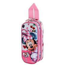 KARACTERMANIA Disney Minnie Mouse Too Cute 3D Double Pencil Case