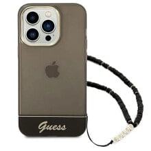 GUESS Guhcp14Lhgcohk iPhone 14 Pro 6.1 Pearl Strap phone case