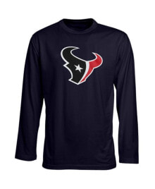 Outerstuff preschool Boys and Girls Houston Texans Team Logo Navy Blue Long Sleeve T-shirt