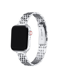 Posh Tech rainey Skinny Silver-tone Stainless Steel Alloy Link Band for Apple Watch, 38mm-40mm