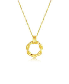 Купить кулоны и подвески Classicharms: Classicharms elea Twisted Hoop Pendant Necklace