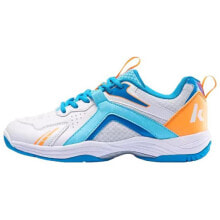 Kawasaki Badminton Shoes Unisex Low-Top White/Blue/Orange