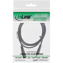 InLine DC extension cable - DC plug male/female 5.5x2.1mm - black - 5m