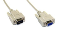 InLine Serial cable DB9 M/F 5m кабель последовательной связи Серый male 9pin Sub D female 9pin Sub D 12235