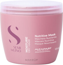 Feuchtigkeitsspendende und pflegende Maske für trockenes Haar - Alfaparf Semi Di Lino Moisture Nutritive Mask