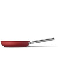 SMEG 24cm Frying pan Red CKFF2401RDM - Round - All-purpose pan - Black - Red - Stainless steel - PTFE - 250 °C - Aluminium - Stainless steel