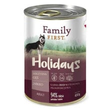 FAMILY FIRST Holidays Adult Venisongoose Apple 400g Wet Dog Food