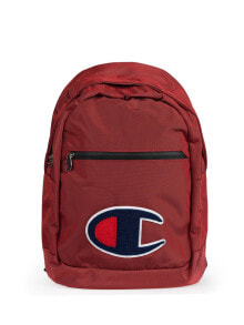 Мужские спортивные рюкзаки мужской спортивный рюкзак текстильный красный с логотипом Champion