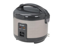 Tiger JNP-S55U Rice Cooker and Warmer, Stainless Steel Gray, 6 Cups Cooked/ 3 Cu