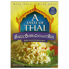 Рис A Taste Of Thai, Чеснок, базилик, кокос и рис, 190 г (6,7 унции)