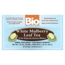 Bio Nutrition, Чай из листьев белой шелковицы, 30 чайных пакетиков, 45 г (1,61 унции)