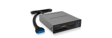 Устройства для чтения карт памяти ICY BOX IB-872-i3 кардридер Внутренний Черный USB IB-872-I3