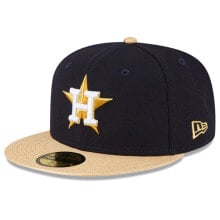 Купить мужские головные уборы New Era: [60413994] MENS NEW ERA MLB HOUSTON ASTROS 5950 GOLD 2023 FITTED - NAVY/GOLD