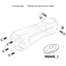 SRAM Stem Bolt Kit Faceplate SL Sprint Screw